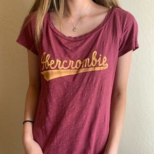 Red vintage abercrombie and fitch top